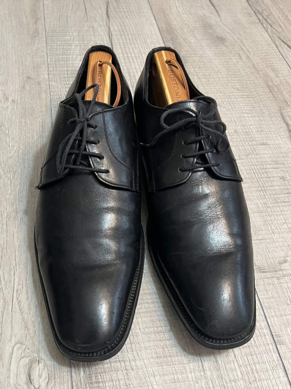To Boot New York Adam Derrick Men's Black Leather Derby Dress Shoes Size 9.5